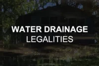 Water drainage legalities