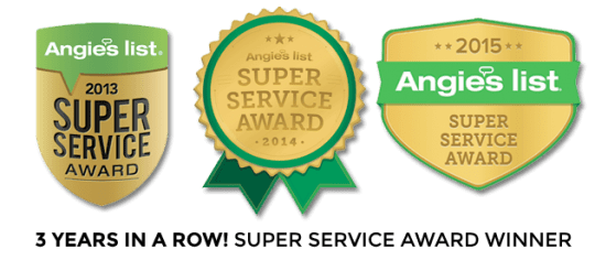 Angies list super service award 3 years in a row