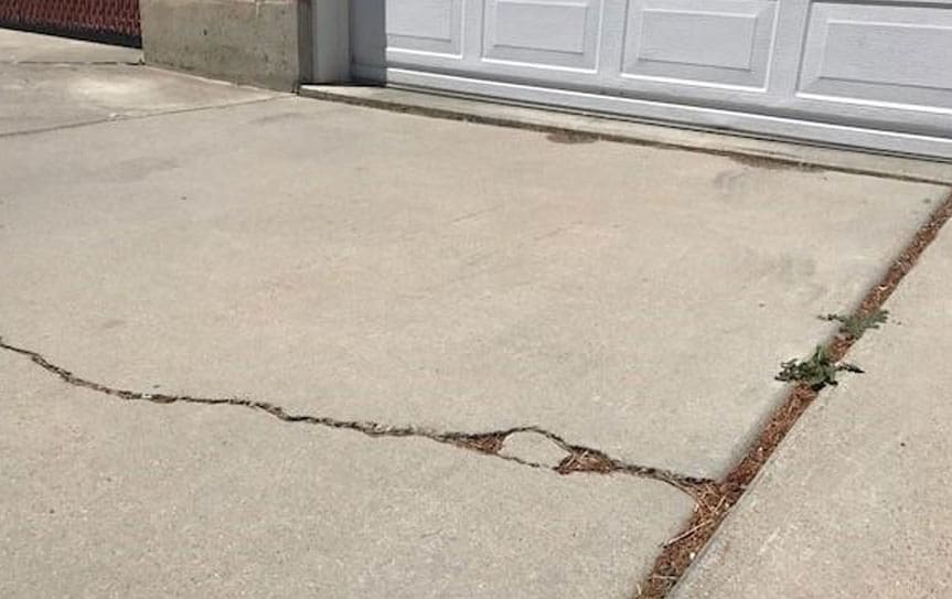 Driveway crack repair