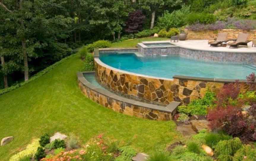 hillside pool
