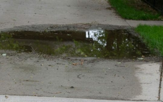 leaking sidewalk repair